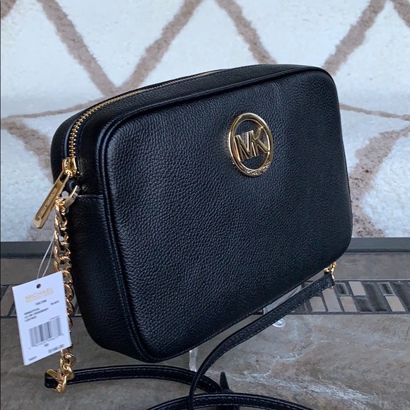 MICHAEL KORS FULTON LG EW CROSSBODY BLACK - Picture 4 of 16